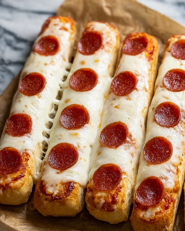 Cheesy Pepperoni Pizza Sticks Recipe