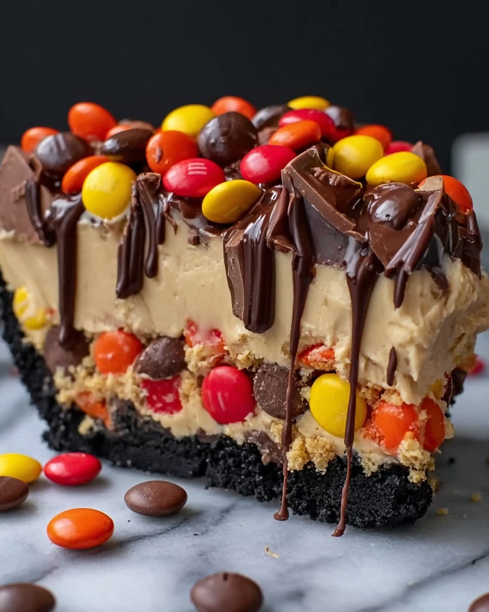 Chocolate Peanut Butter Candy Cheesecake Recipe - Recipe Image