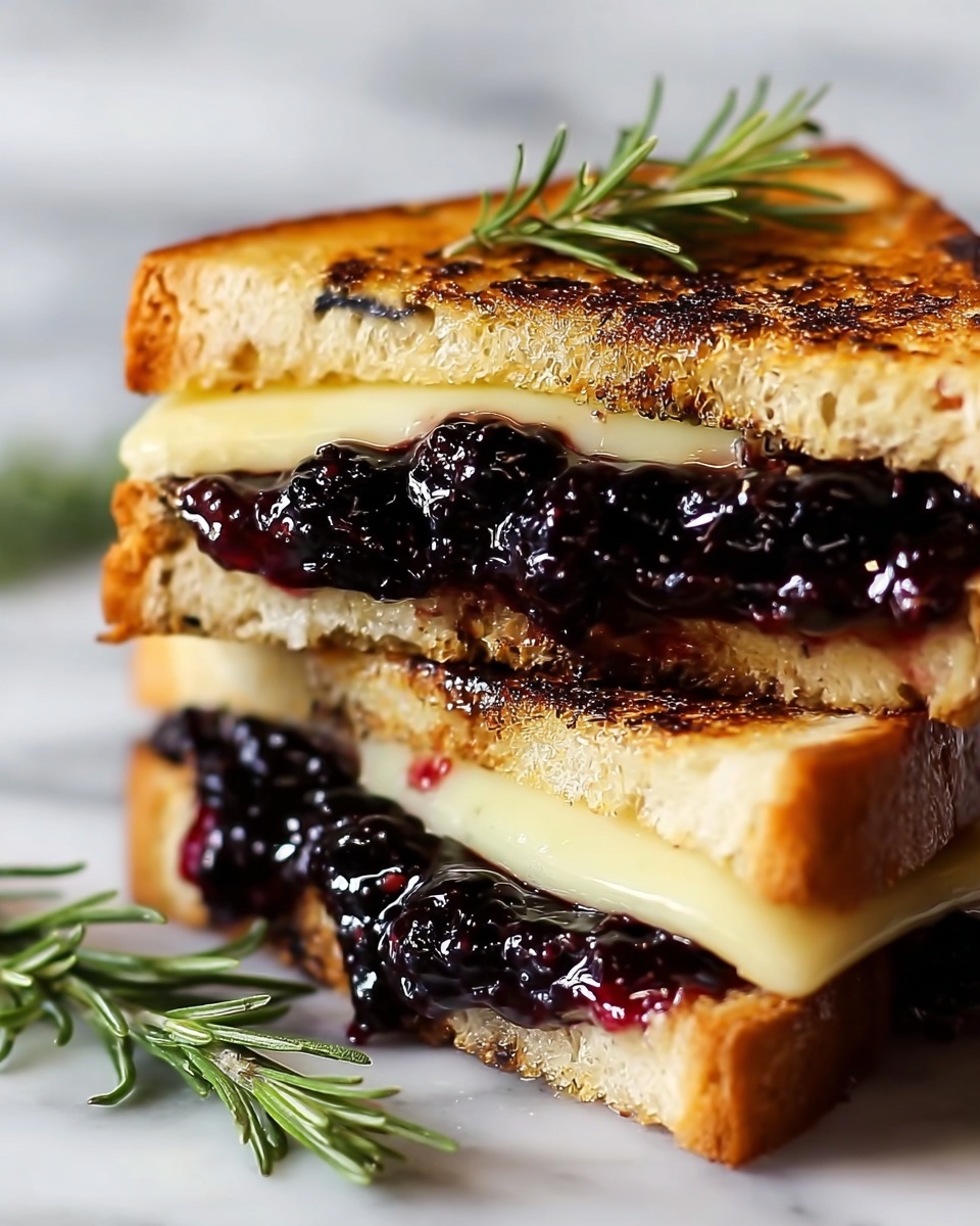 Blackberry Balsamic and Brie Grilled Cheese Recipe - Recipe Image