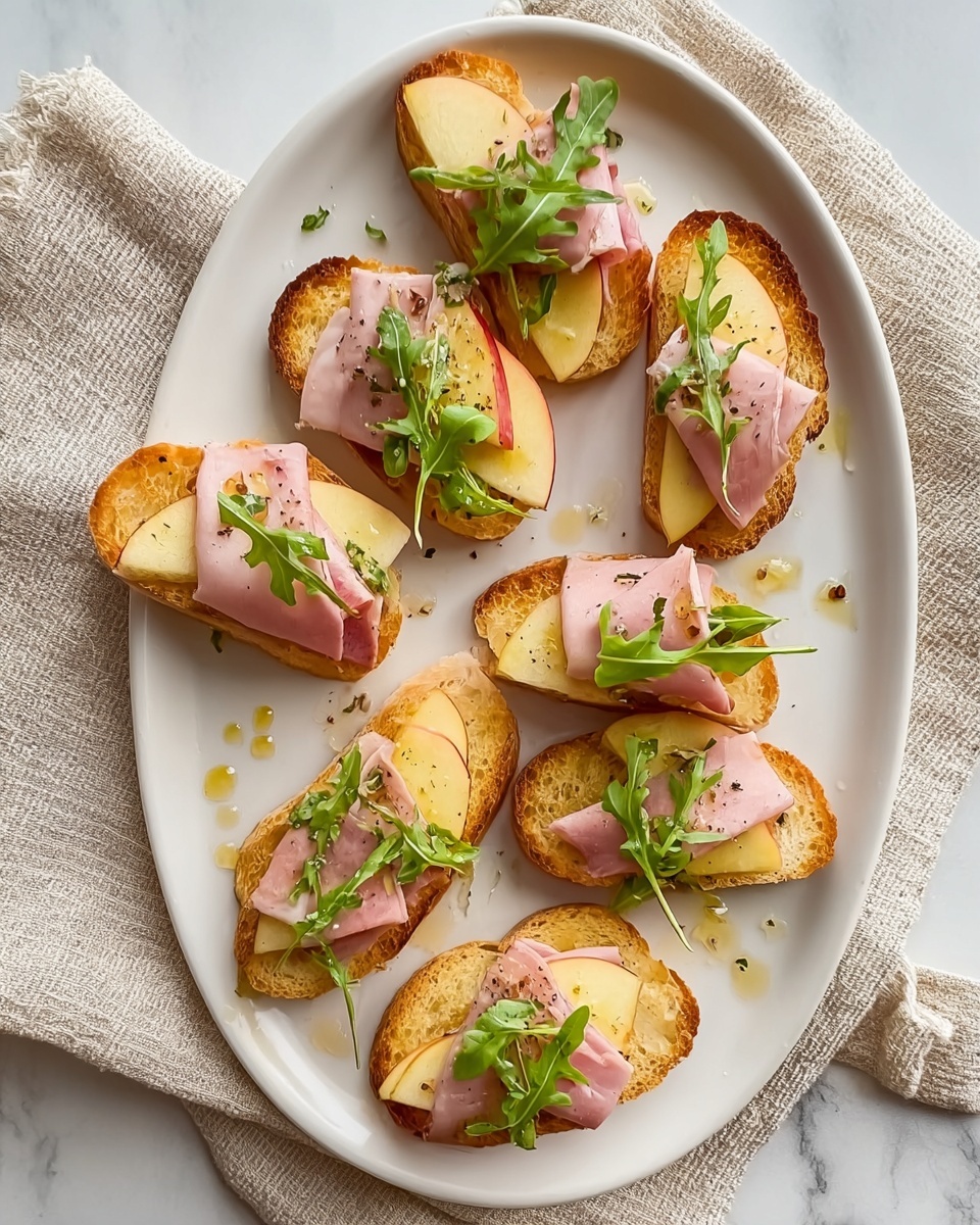 Apple & Brie Crostini with Hot Honey Recipe - Recipe Image