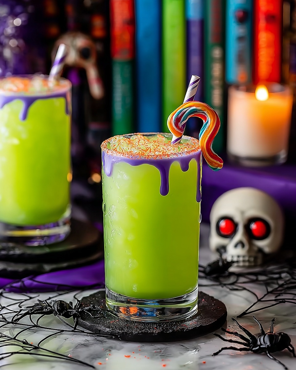 Goosebumps Green Halloween Punch Recipe - Recipe Image