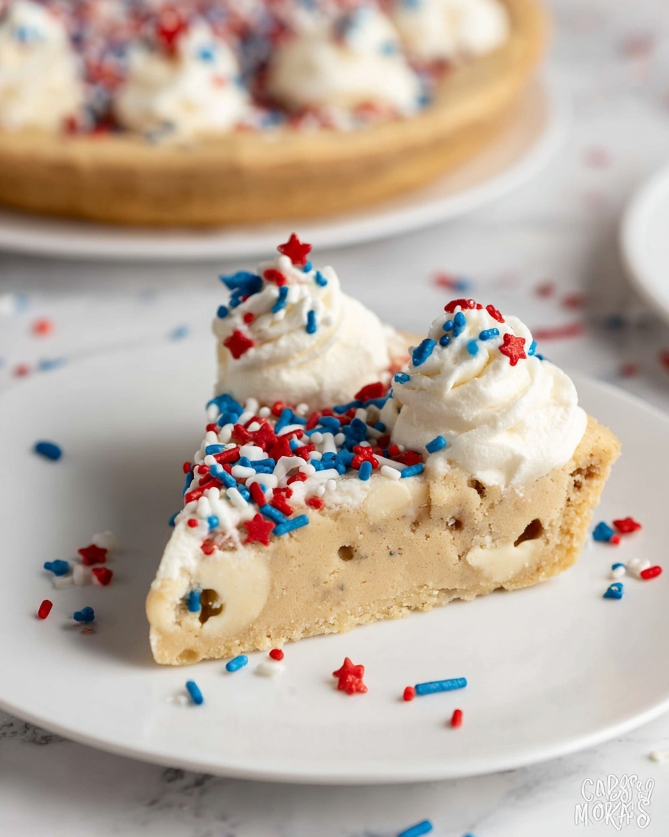 White Chocolate Chip Sugar Cookie Cake with Sprinkles Recipe - Recipe Image