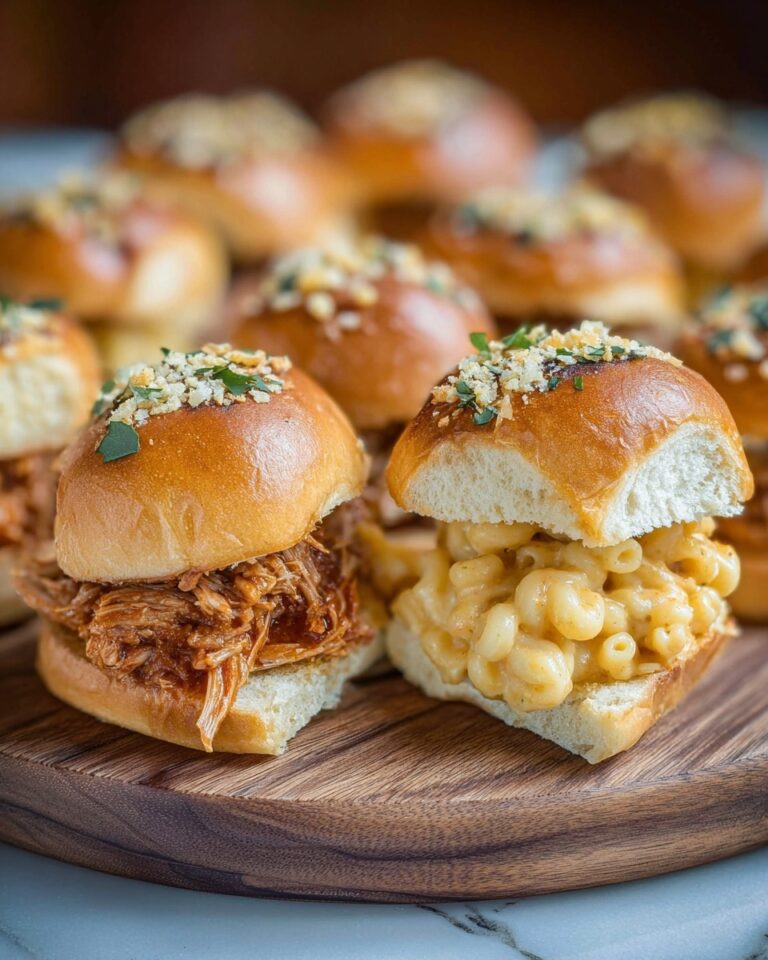 Pulled Pork Mac and Cheese Sliders Recipe
