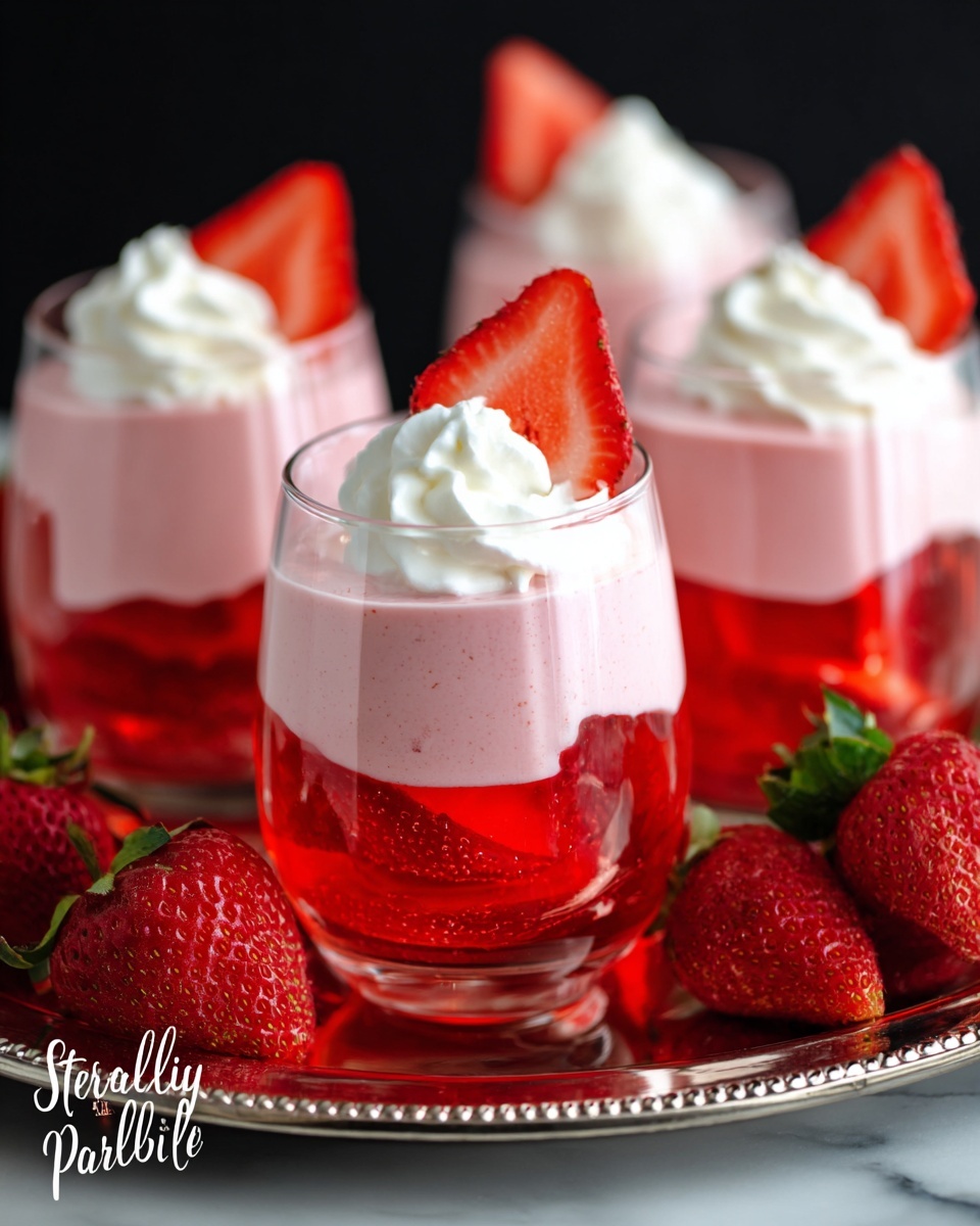 Strawberry Jello Parfait Recipe - Recipe Image