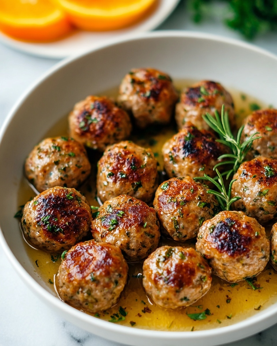 Easy One-Pot Turkey Meatballs with Fresh Herbs Recipe - Recipe Image