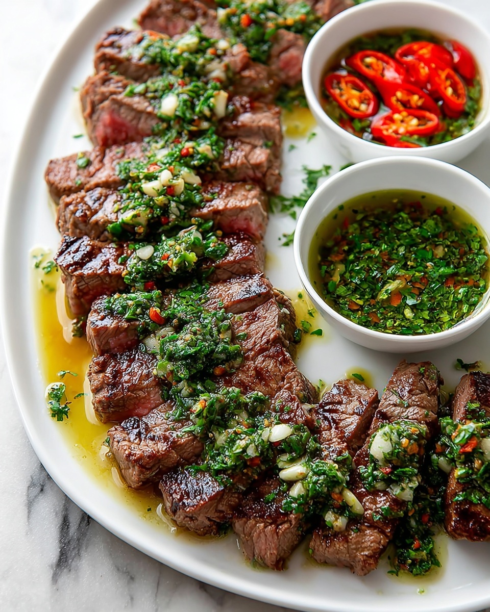 Flavor-Packed Skirt Steak with Chimicurri Sauce Recipe - Recipe Image