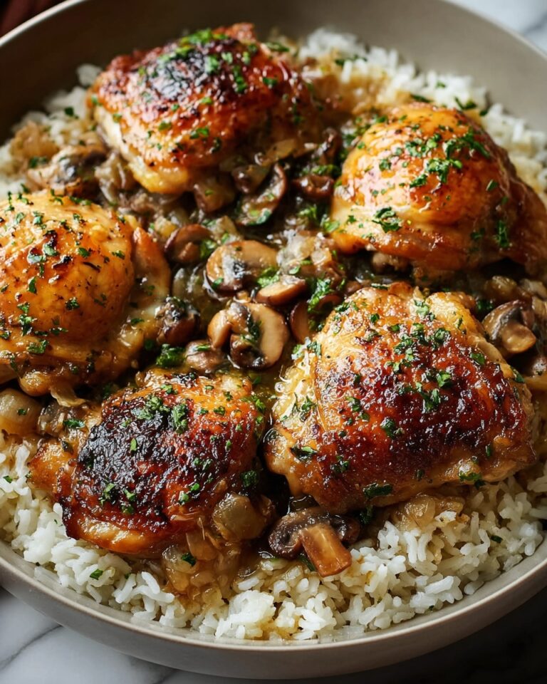 Creamy Smothered Chicken with Rice Recipe
