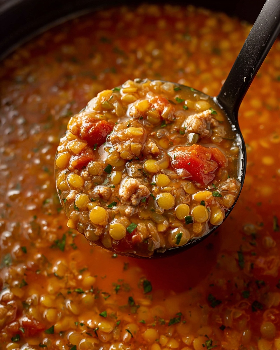 Sausage and Lentil Soup (Slow Cooker) Recipe - Recipe Image
