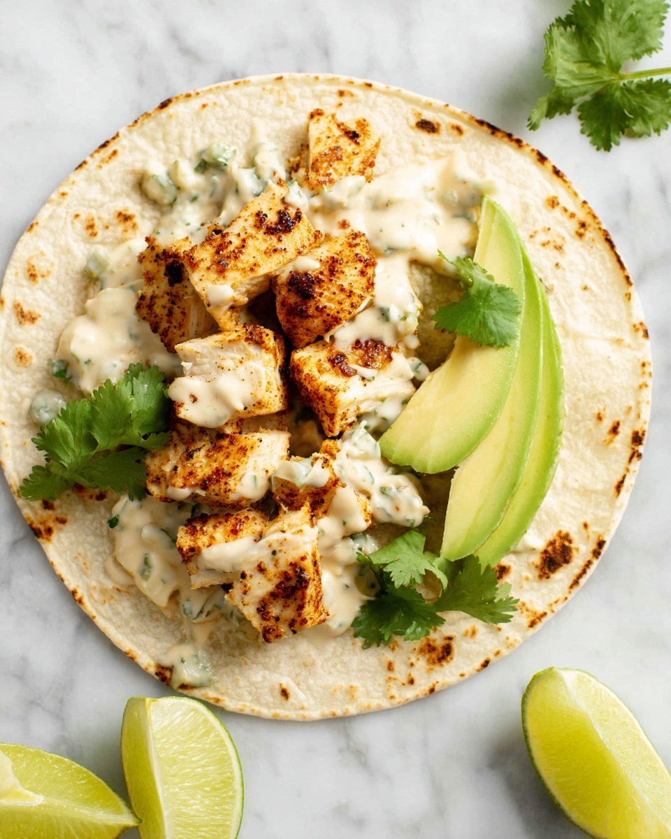 Salmon Tacos with Cilantro Slaw and Creamy Sriracha Lime Sauce Recipe - Recipe Image