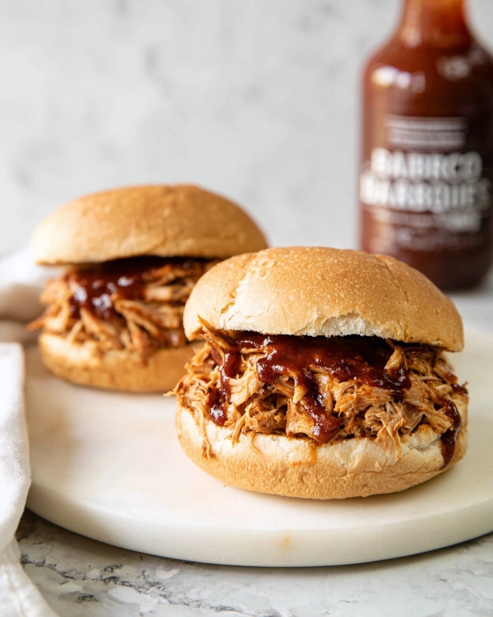 Instant Pot BBQ Chicken Sandwiches Recipe - Recipe Image