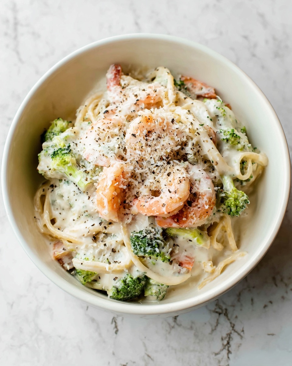 Creamy Shrimp and Broccoli Pasta Recipe - Recipe Image