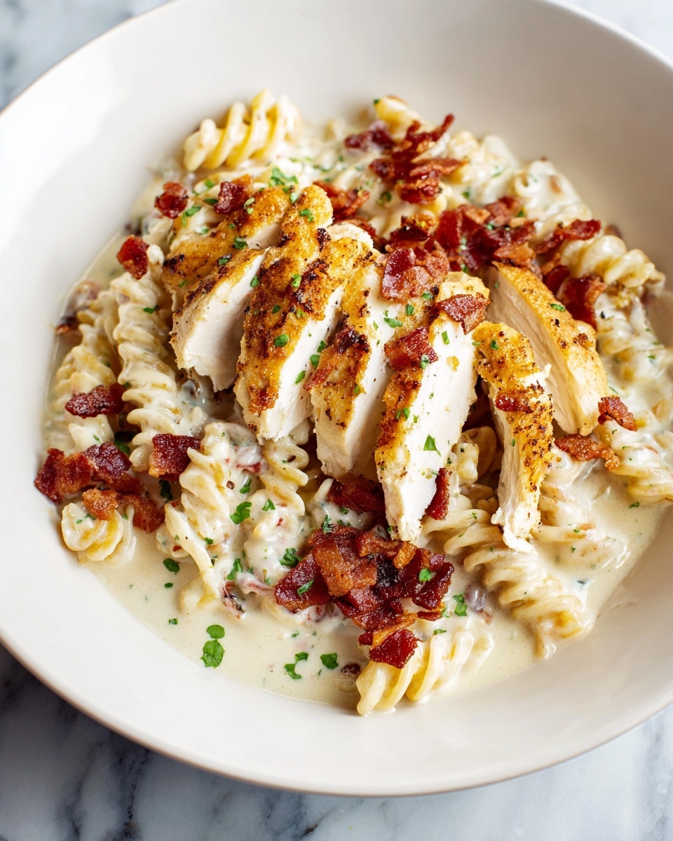Chicken Bacon Ranch Pasta Recipe - Recipe Image