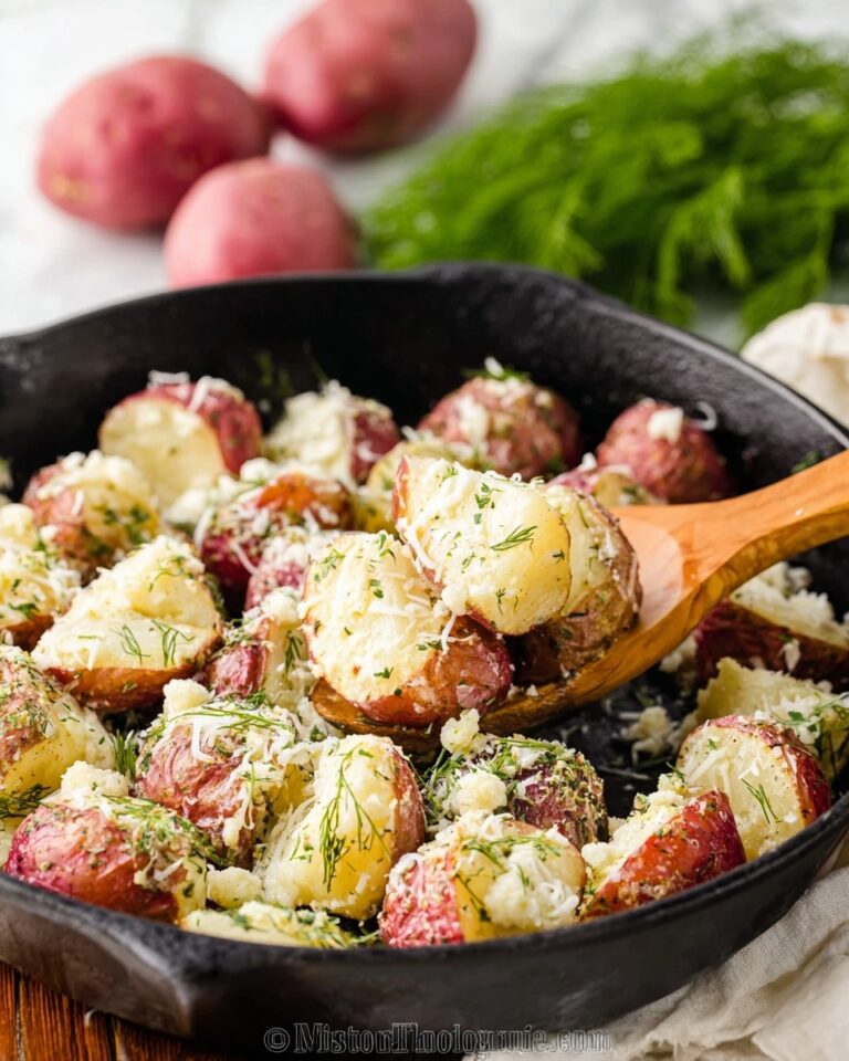 Buttered Red Potatoes with Dill and Parmesan Recipe