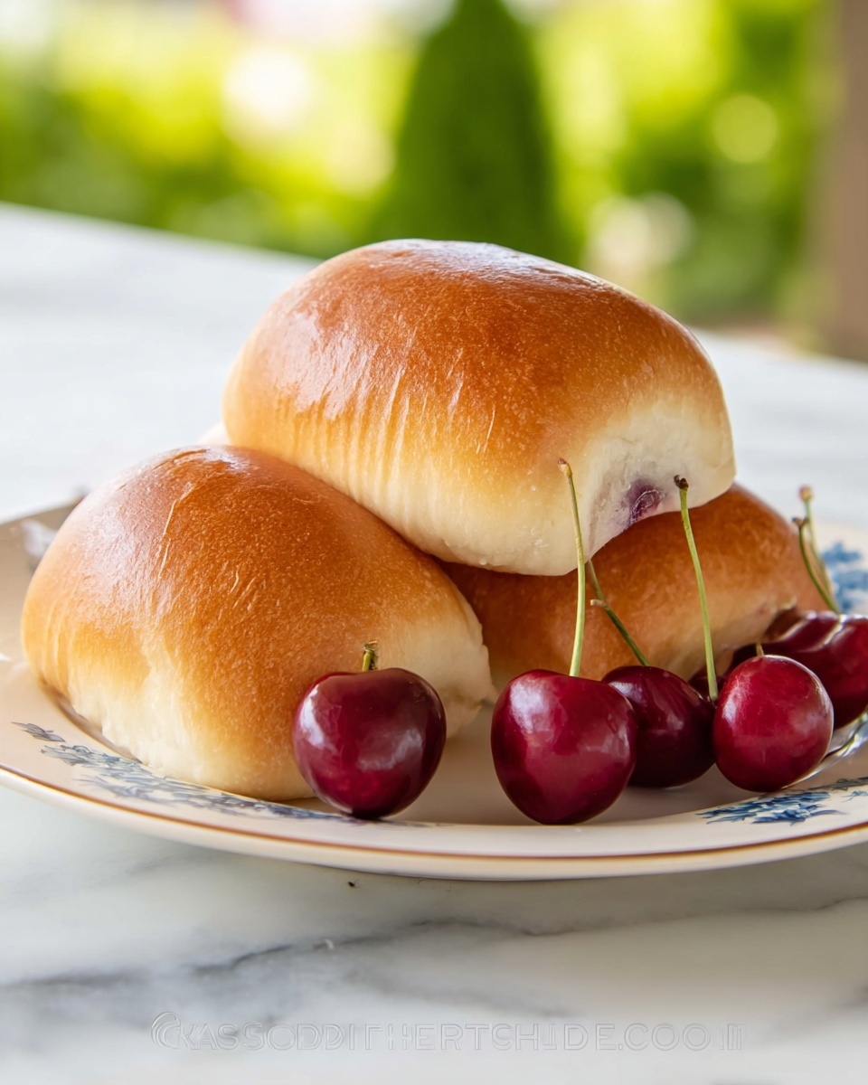 Buchty - Sweet Cherry Filled Buns Recipe - Recipe Image