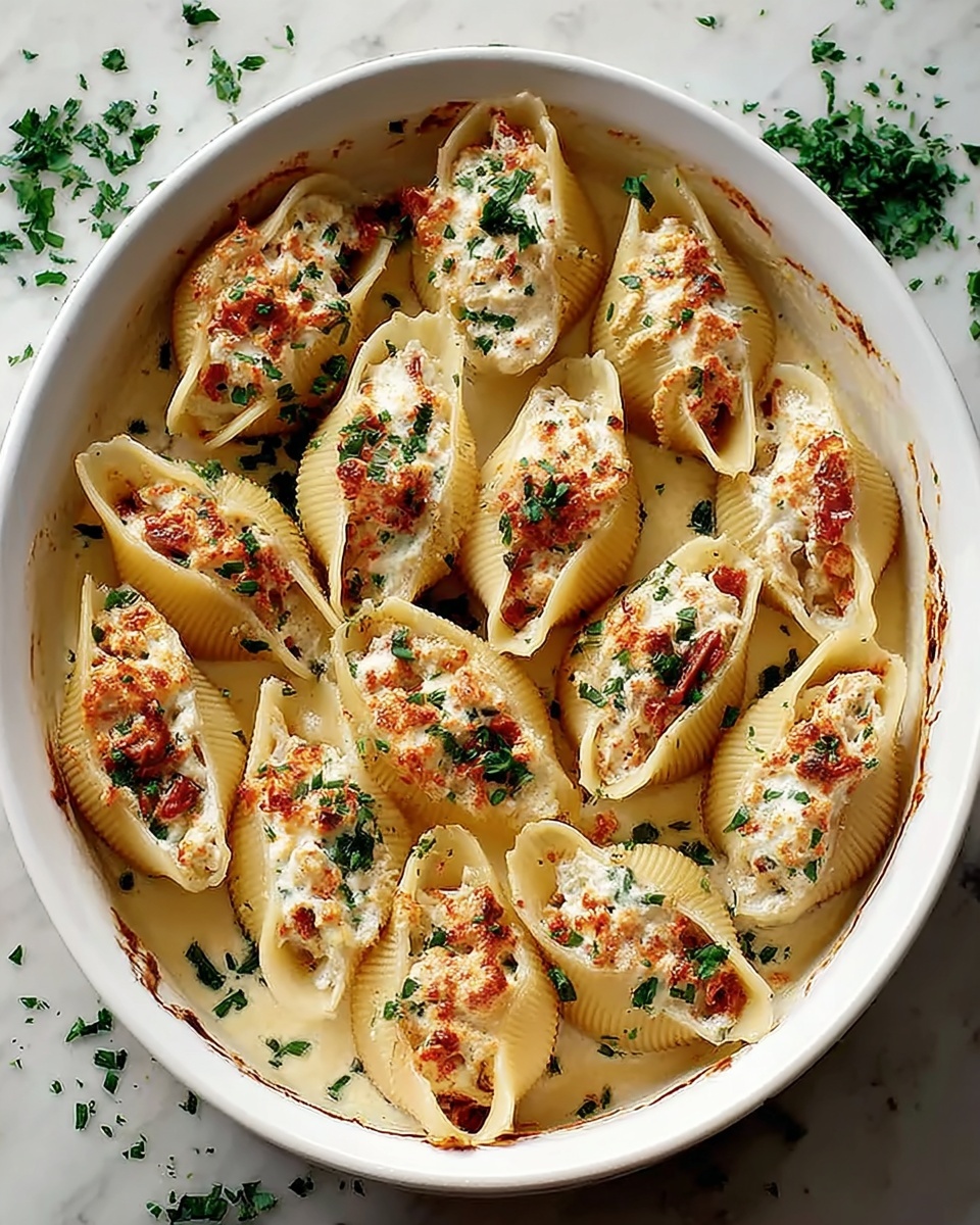 Seafood Stuffed Shells Recipe - Recipe Image