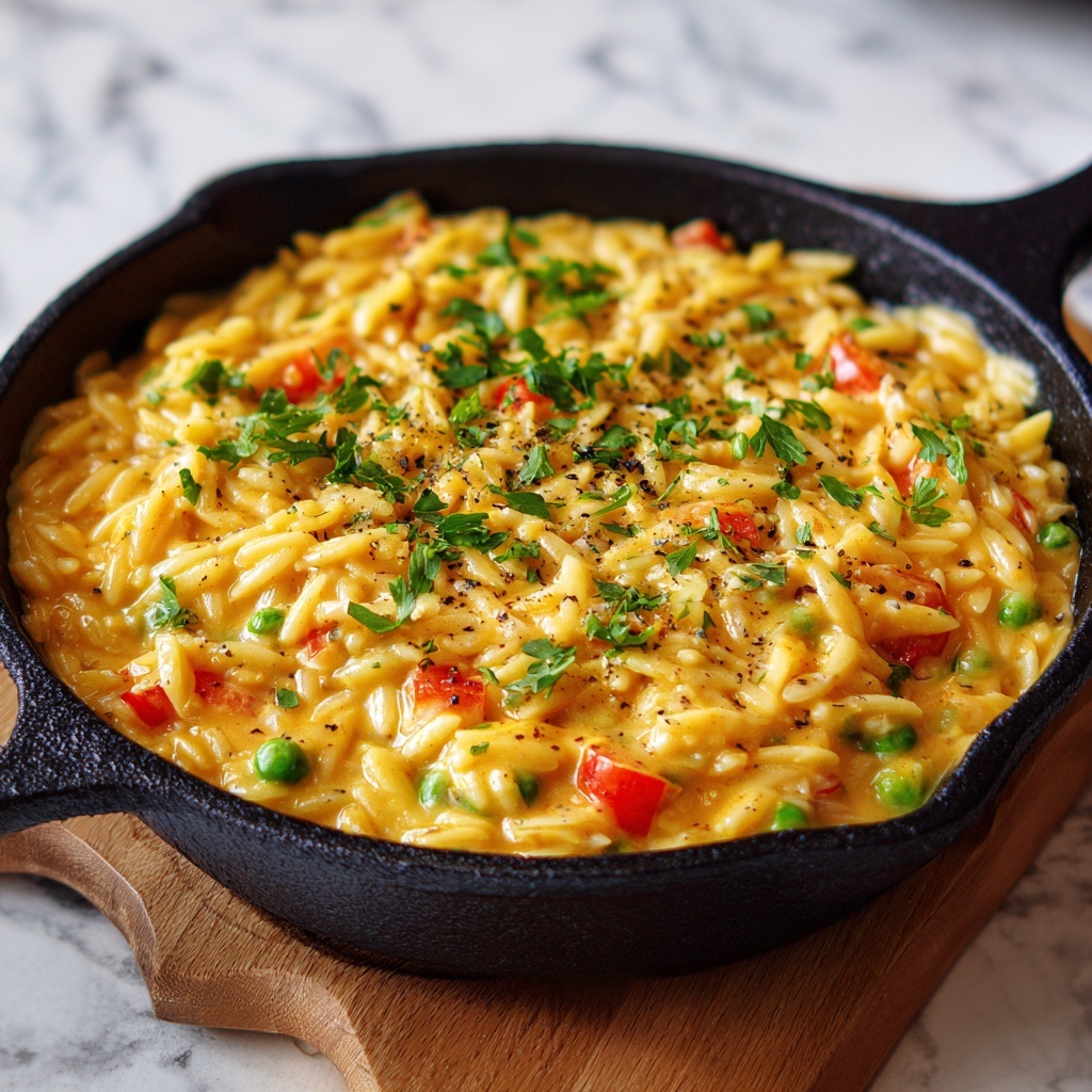 Creamy Cottage Cheese Orzo: A High-Protein, One-Pot Delight Recipe - Recipe Image