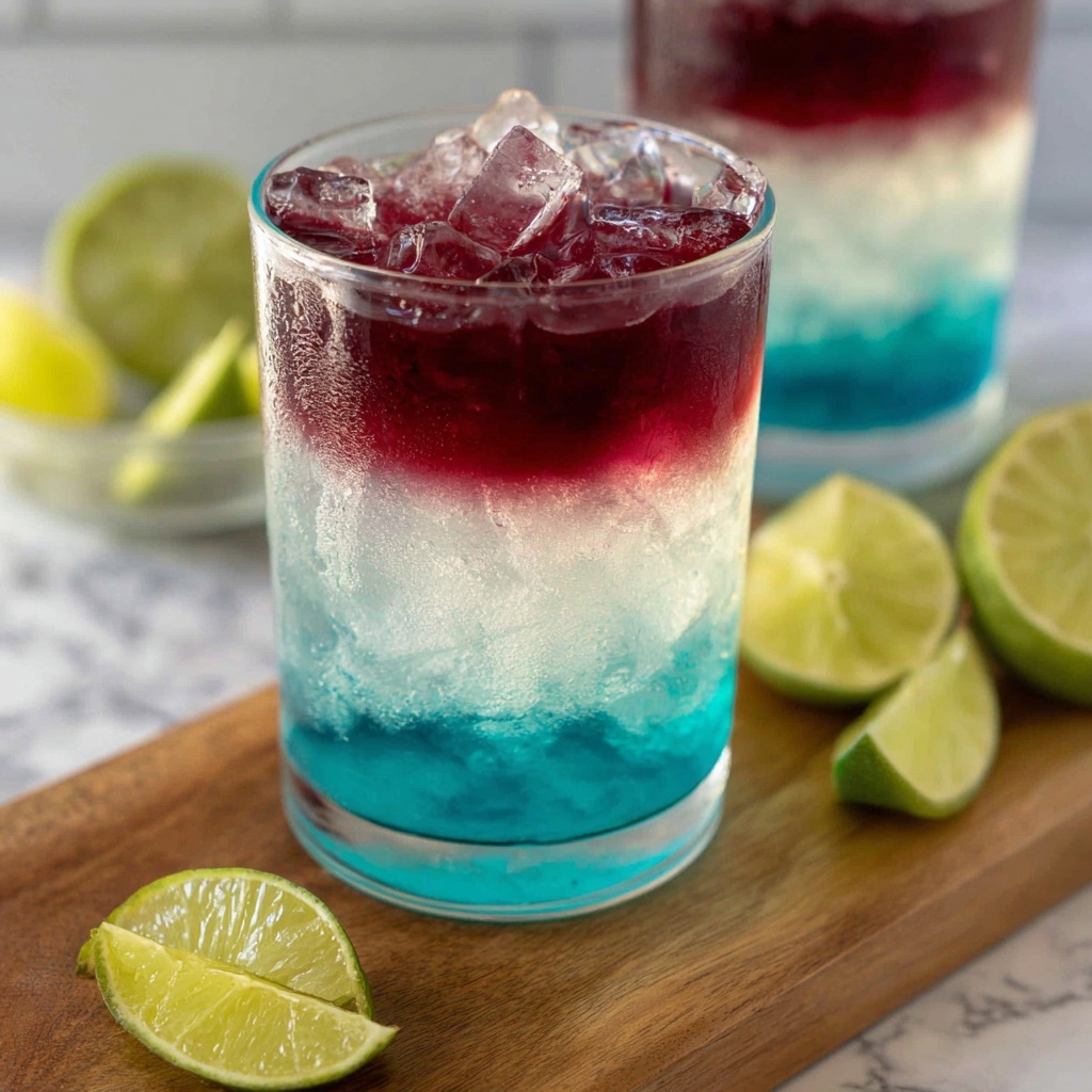 Red, White, and Blue Margaritas Recipe - Recipe Image