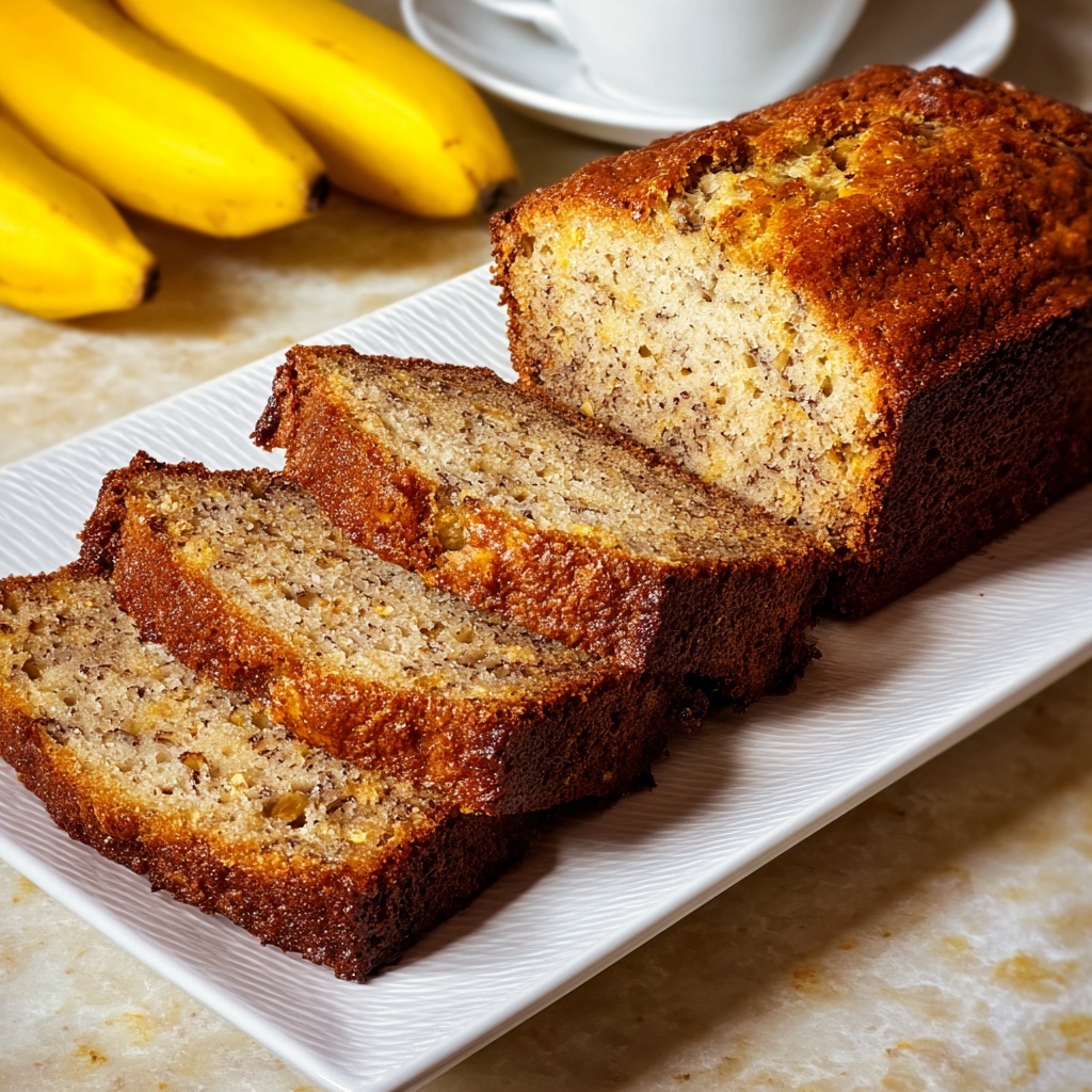 Moist Classic Baked Banana Bread Recipe - Recipe Image