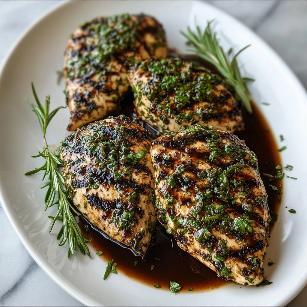 Grilled Herb-Infused Balsamic Chicken Recipe - Recipe Image