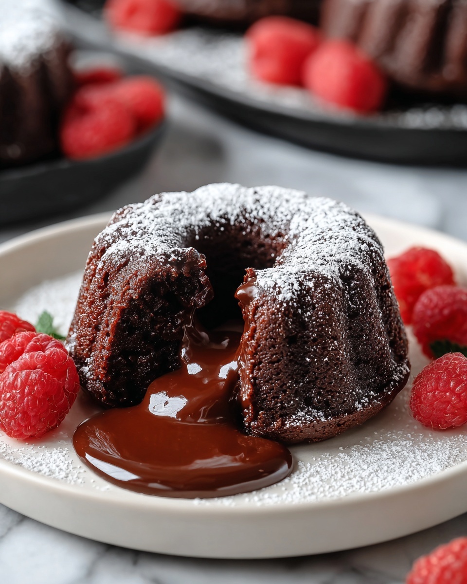 Mini Chocolate Lava Bundt Cakes Recipe - Recipe Image