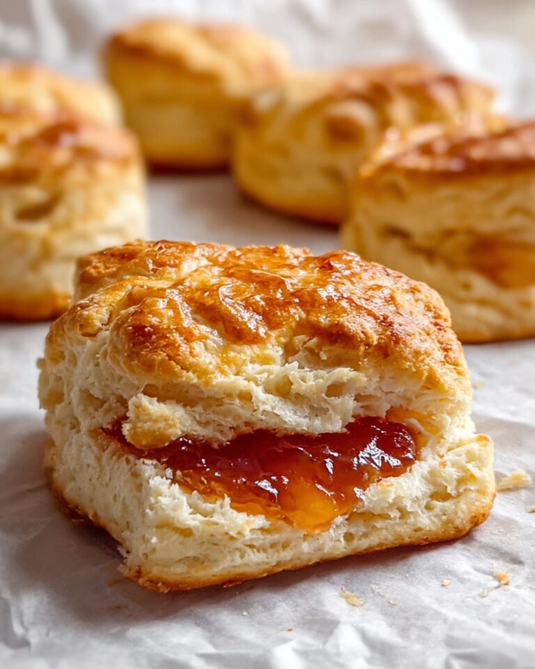 Butter Swim Biscuits with Peach Jalapeño Jam Recipe