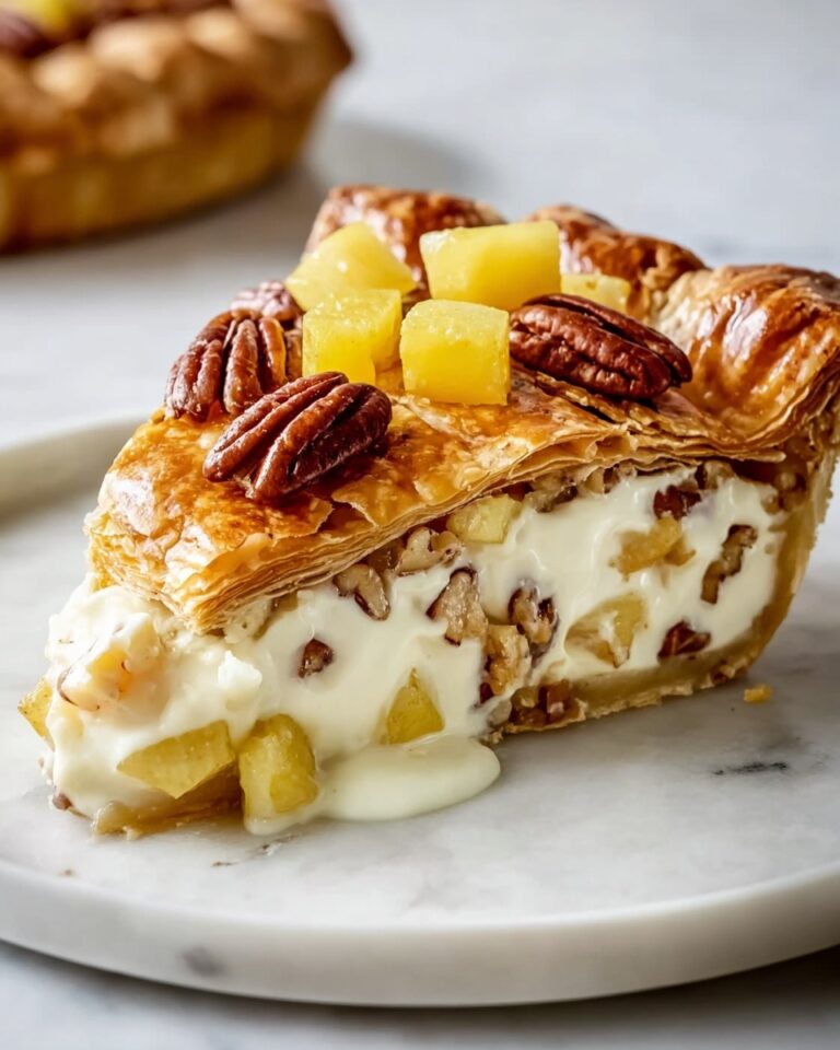 Baked Brie En Croute with Caramelized Apples, Pecans, and Honey Recipe