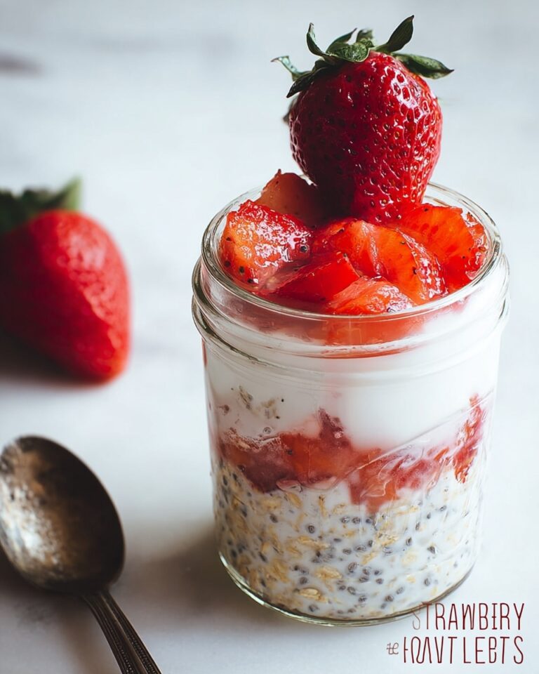 Strawberry Honey Overnight Oats Recipe