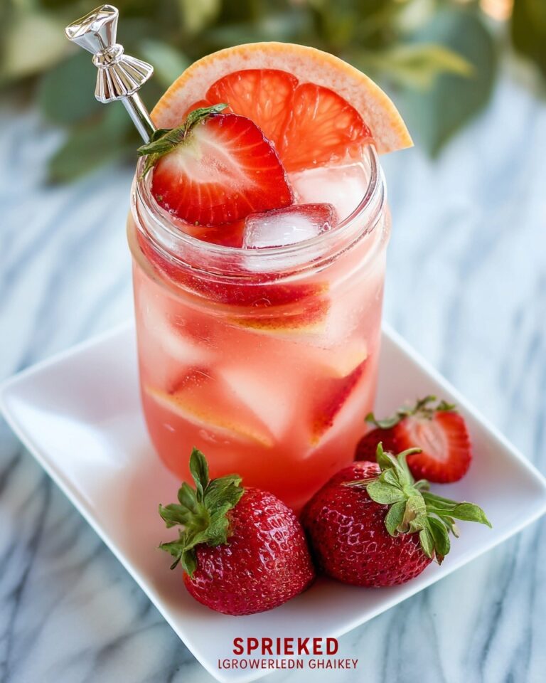 Strawberry Grapefruit Spiked Lemonade Recipe