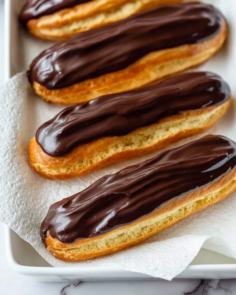 Classic Homemade Eclairs with Rich Custard and Chocolate Glaze Recipe