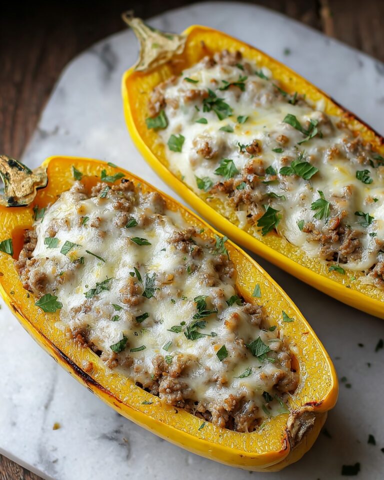 Sausage Stuffed Butternut Squash Recipe
