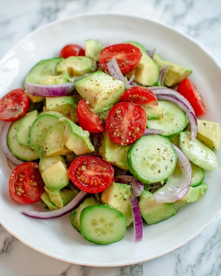 Easy Cucumber Tomato Avocado Salad Recipe