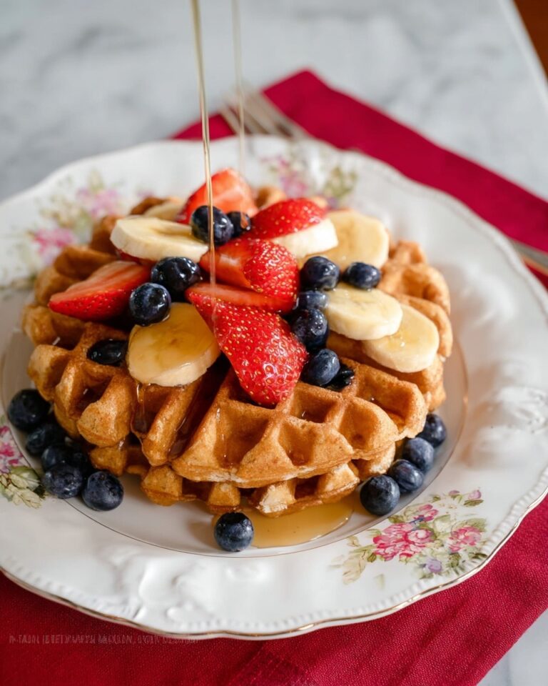 Whole Wheat and Blueberry Waffles Recipe