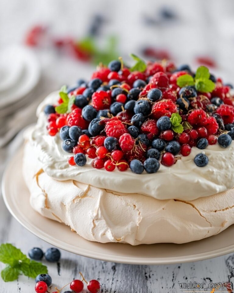 Berry Pavlova Cake Recipe
