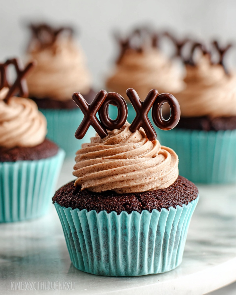 Eggless Chocolate Cupcakes with Prague Frosting Recipe - Recipe Image