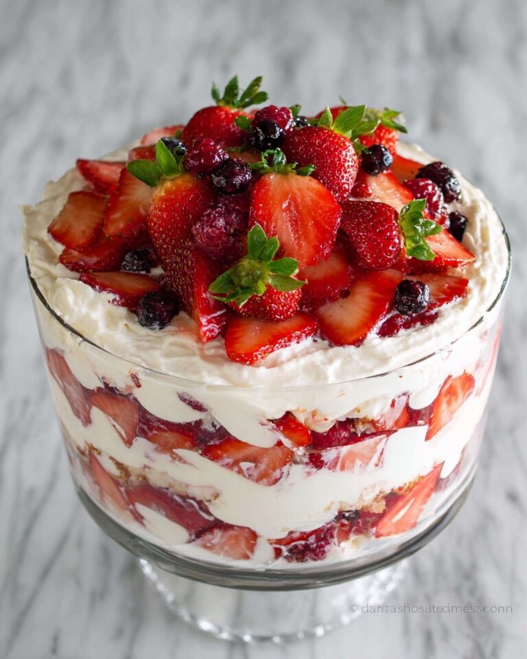 Mixed Berry and Angel Food Trifle Recipe