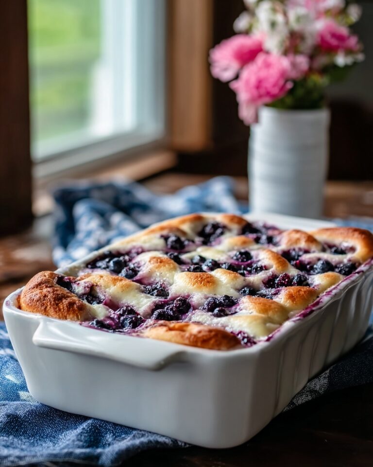 Irresistible Blueberry Buttermilk Pancake Casserole Recipe