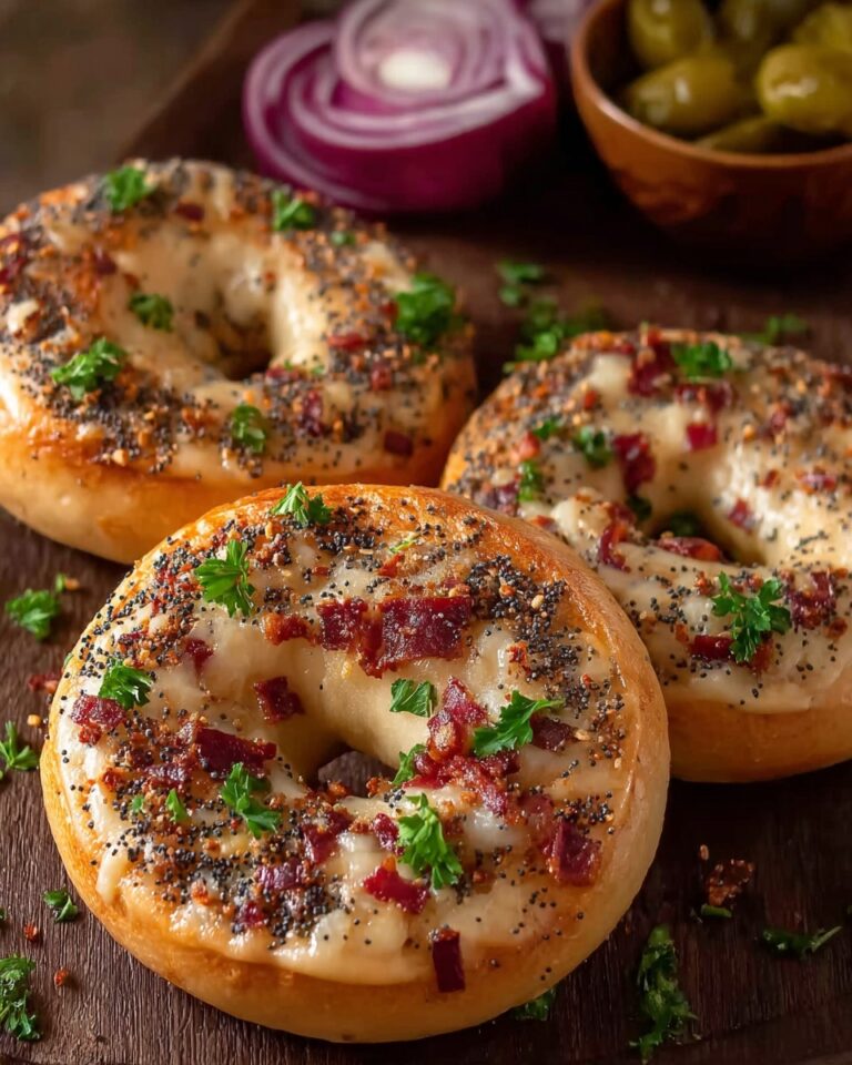 Breakfast Quiche Stuffed Bagels Recipe
