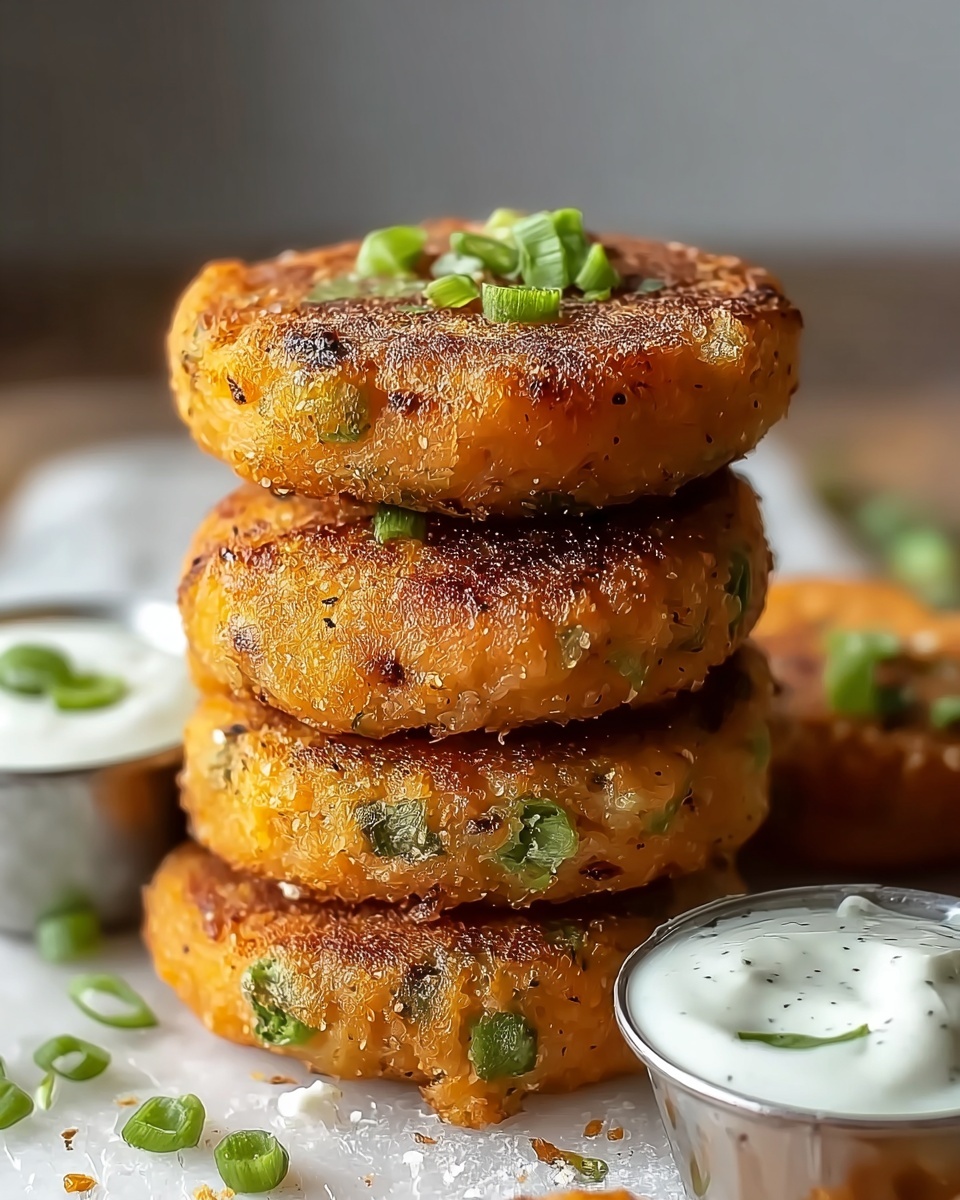 Crispy Cheesy Potato Cakes Recipe - Recipe Image