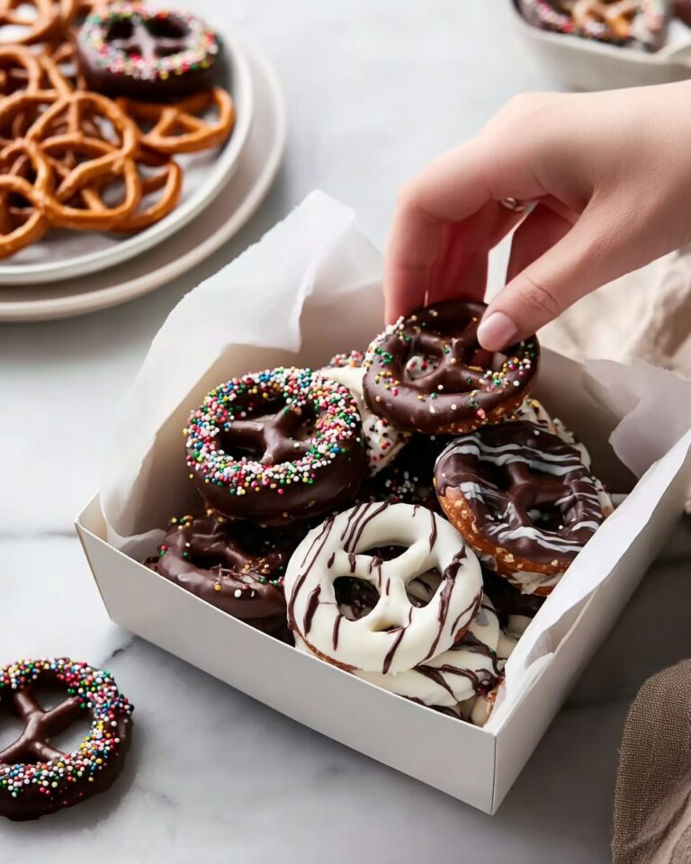 Easy Easter Pretzels with White Chocolate and Pastel Decorations Recipe