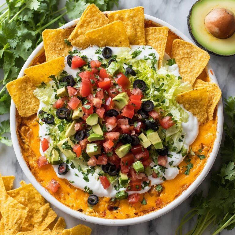 Skinny Taco Dip for a Crowd Recipe