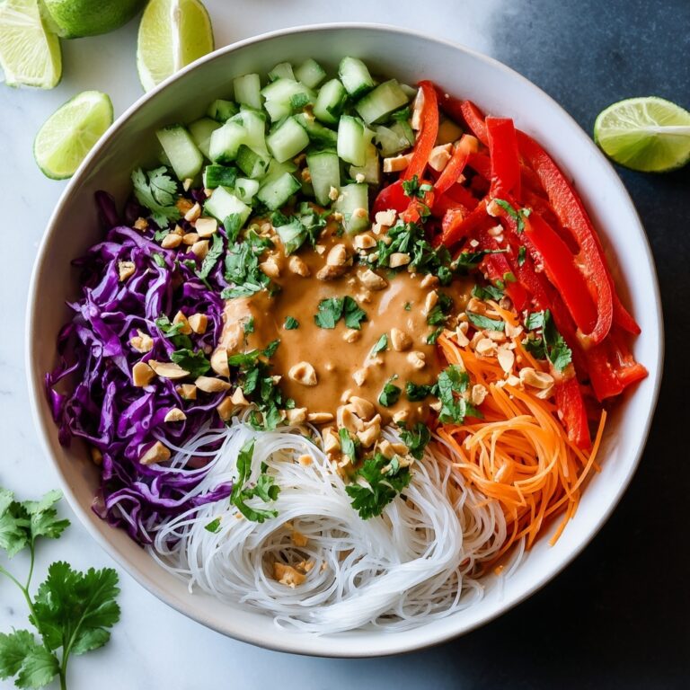 Spring Roll Salad with Peanut Sauce Recipe