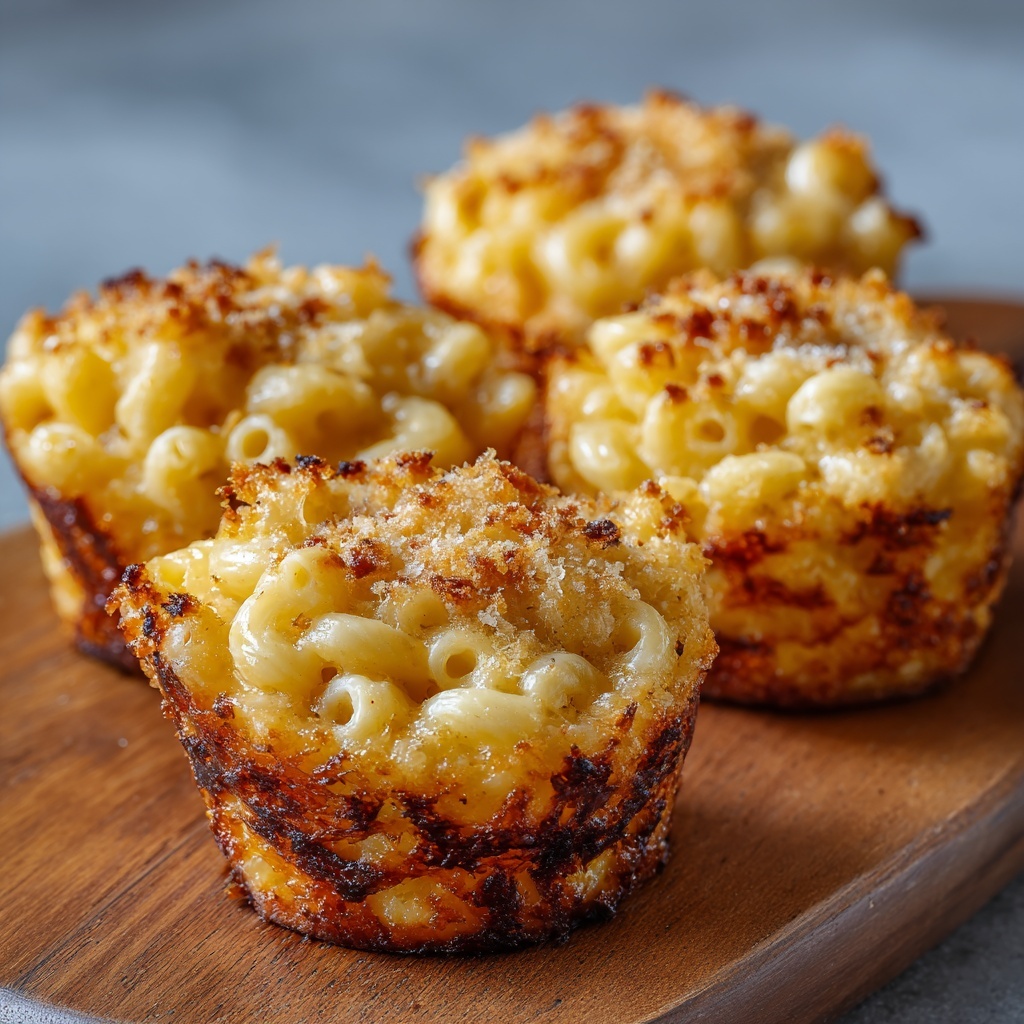 Easy Mac and Cheese Muffins Recipe - Recipe Image