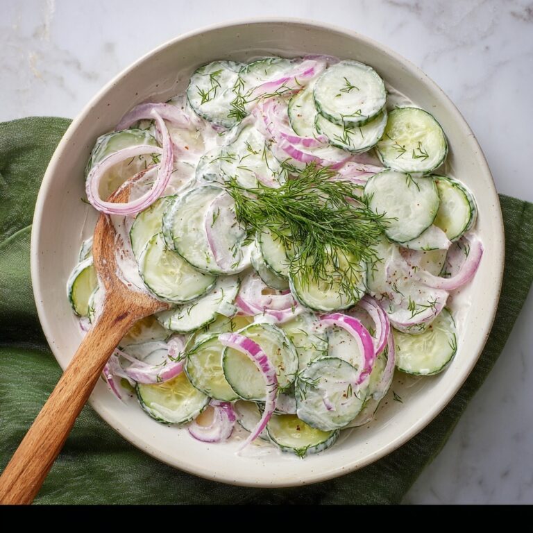 Creamy Cucumber Salad Recipe