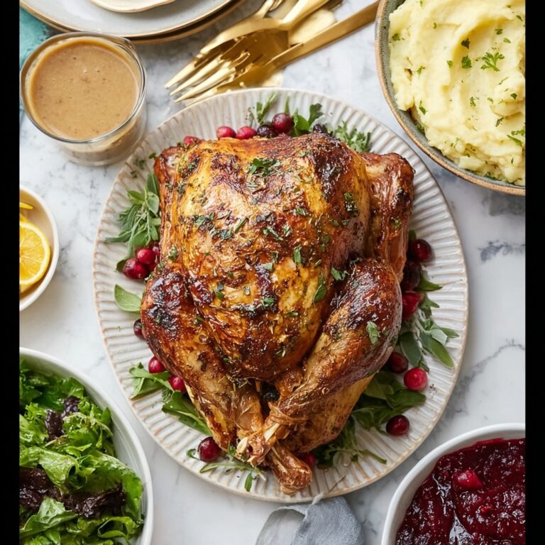 Dry Brined Turkey with Herb and Garlic Butter Recipe