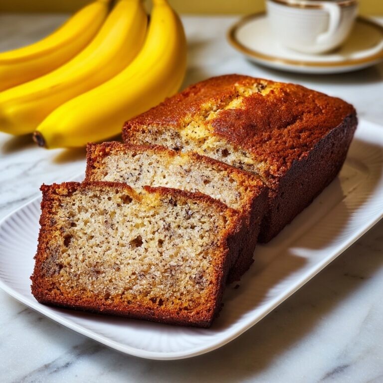 Moist Classic Baked Banana Bread Recipe