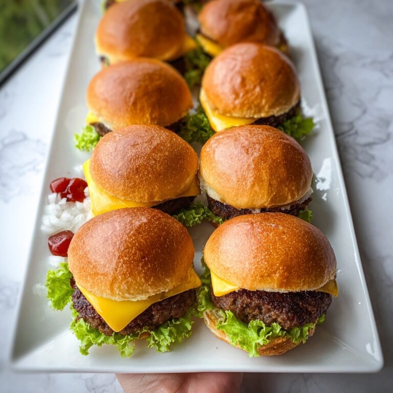 Juicy Grilled Cheeseburger Sliders Recipe