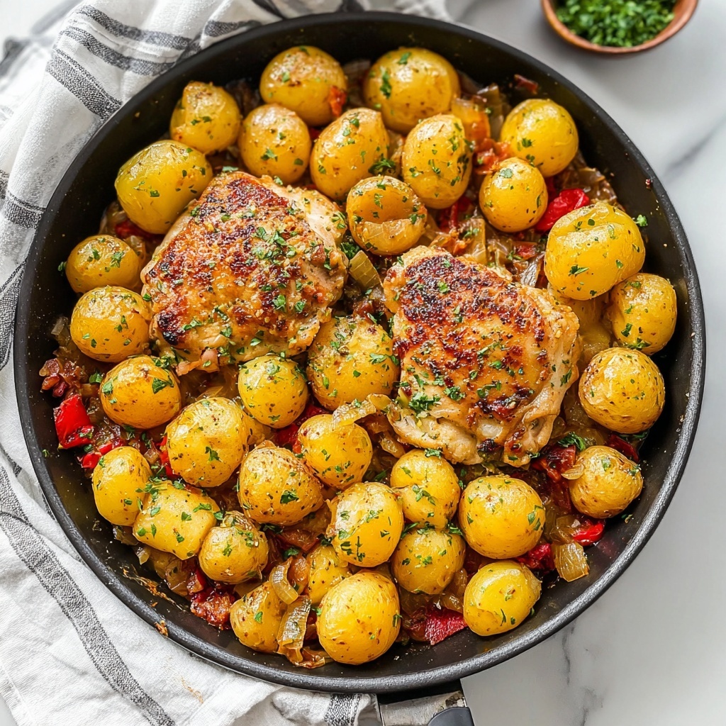 Loaded Chicken and Potatoes with Cheddar, Bacon, and Green Onions Recipe - Recipe Image