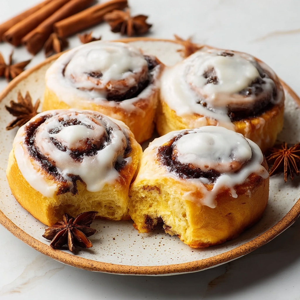Fluffy and Soft Pumpkin Cinnamon Rolls Recipe - Recipe Image