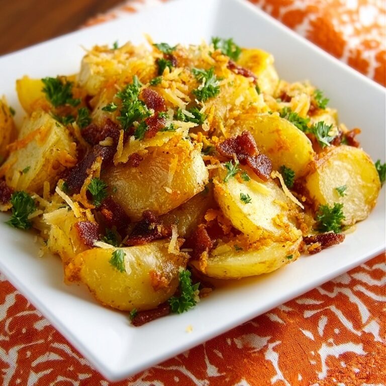 Oven Roasted Potatoes with Bacon and Parmesan Recipe