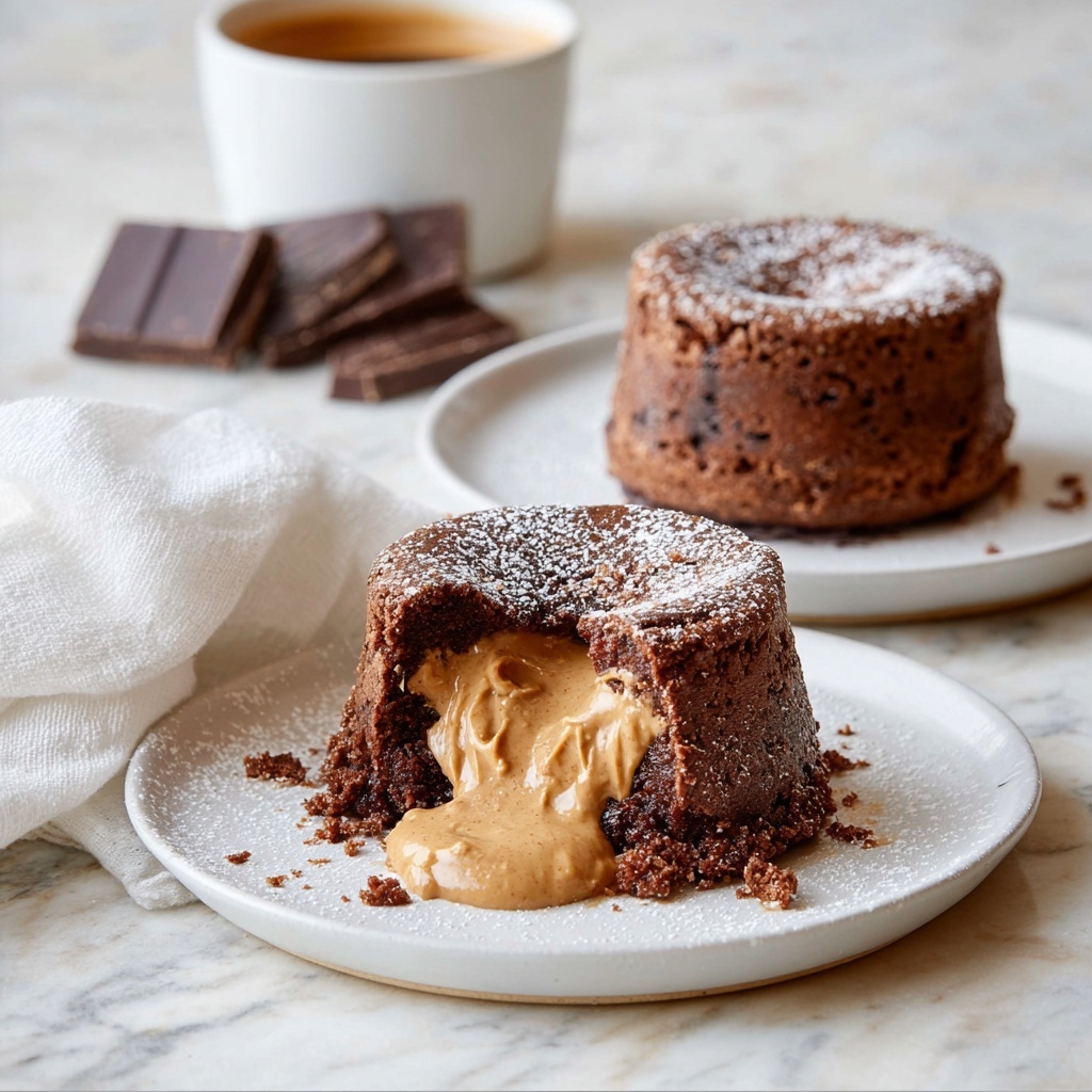 Chocolate Peanut Butter Lava Cakes Recipe - Recipe Image